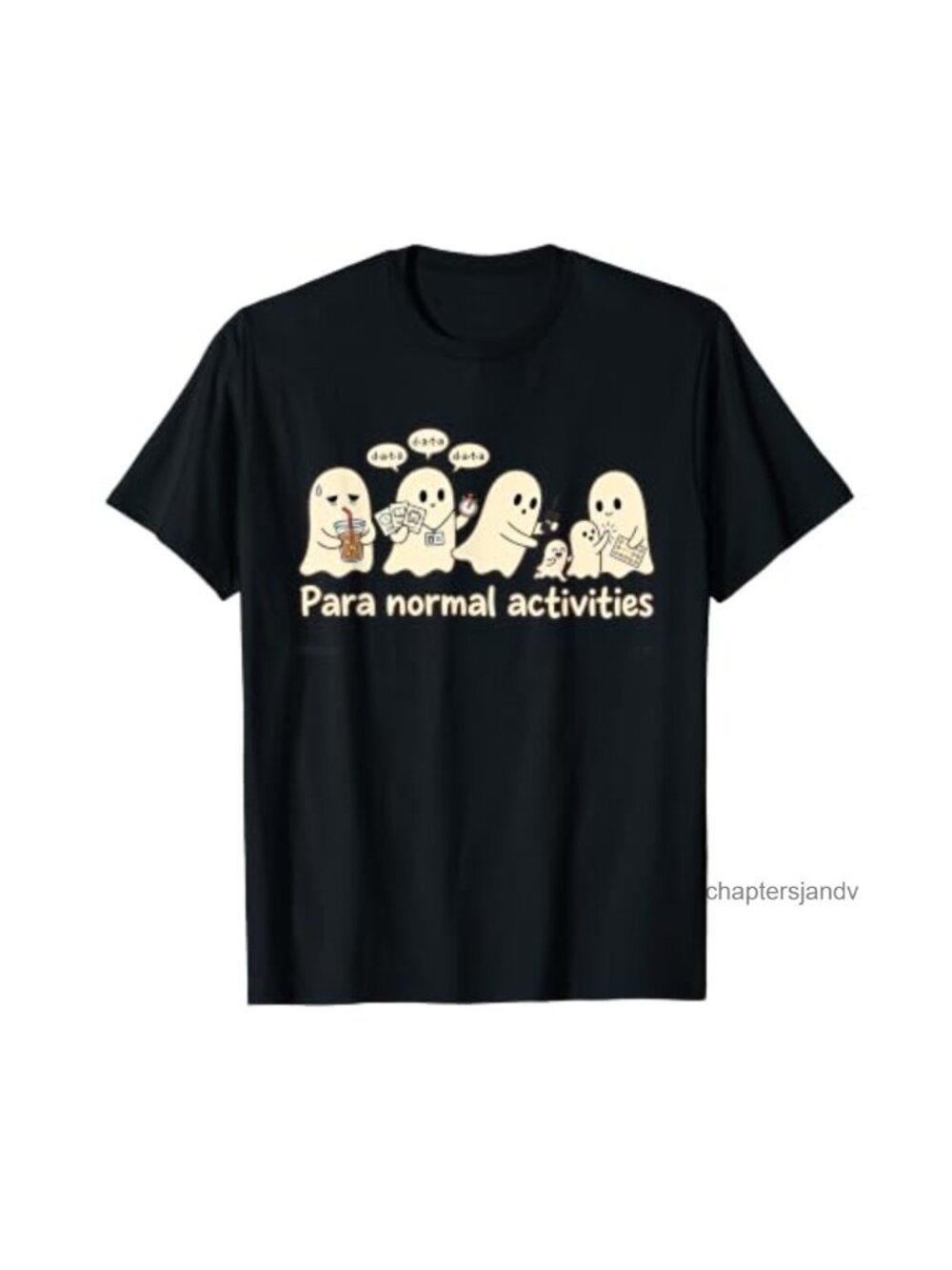 Funny Ghost Paranormal Halloween T-Shirt Lightweight Classic Fit